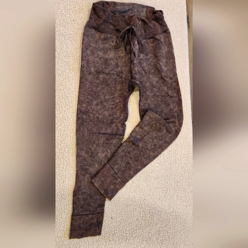 Pink Active Waffle Knit Leggings